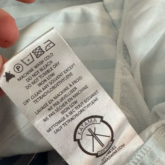 Katama EMERSON II - BRUSH STROKE IN SURF BLUE Swim Trunks XL - Picture 5 of 7